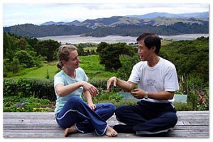 Gerlinde Laschalt und Master Lijunfeng